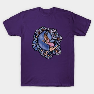 Purple Flower Moon Fairy T-Shirt